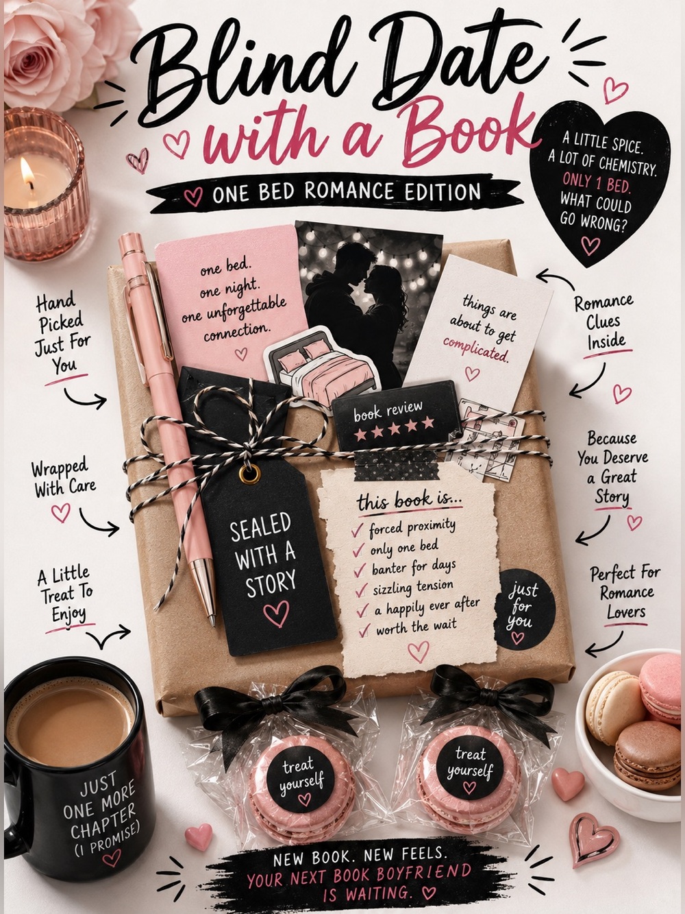 Blind Date With a Book Gift Set - You Pick Genre, Great Gift for Book Lovers!
